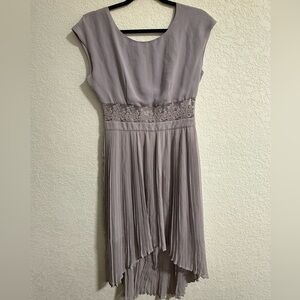 Lavender chiffon midi dress. Size 4